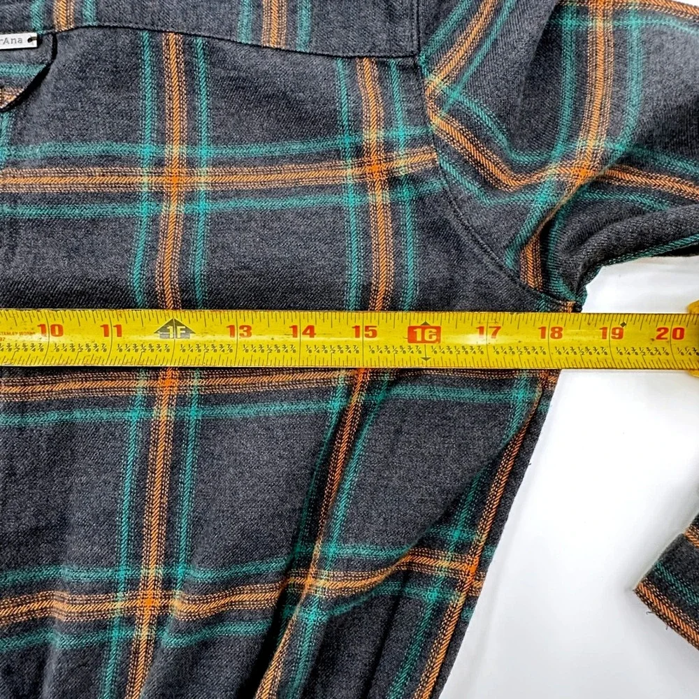 prAna Loop To Pines Dress Womens XS Dark Iron Plaid Organic Cotton 1962981 NEW